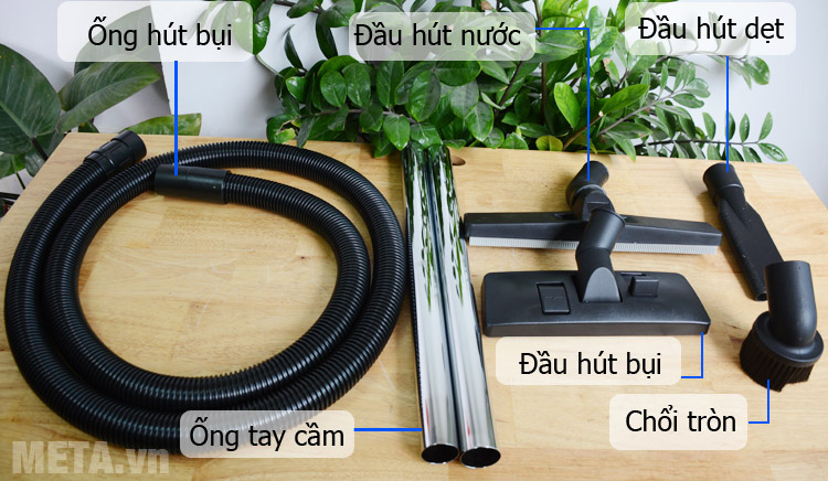 Các phụ kiện của máy hút bụi công nghiệp