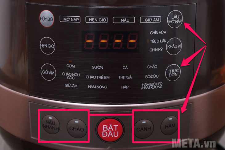 Các chức năng của nồi áp suất điện