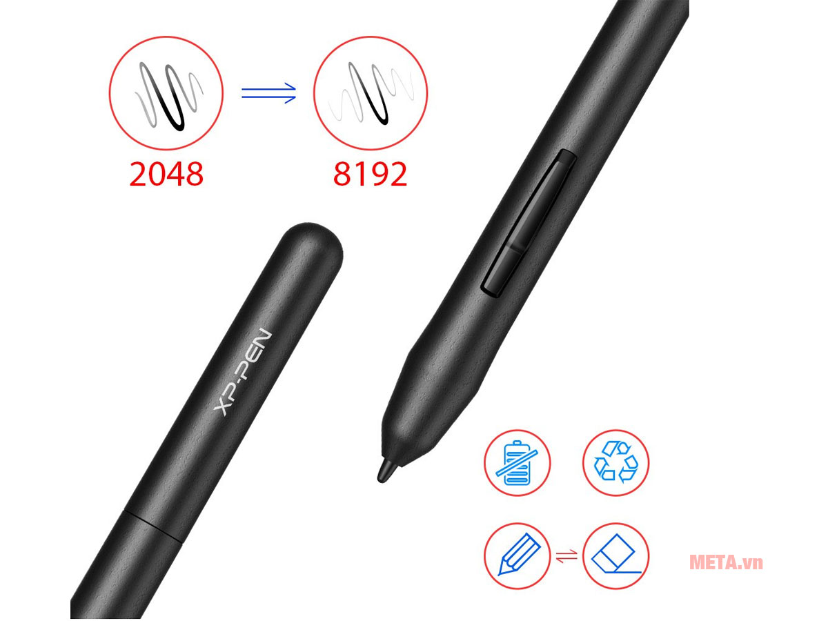 Bút vẽ thông minh với 8192 mức lực nhấn