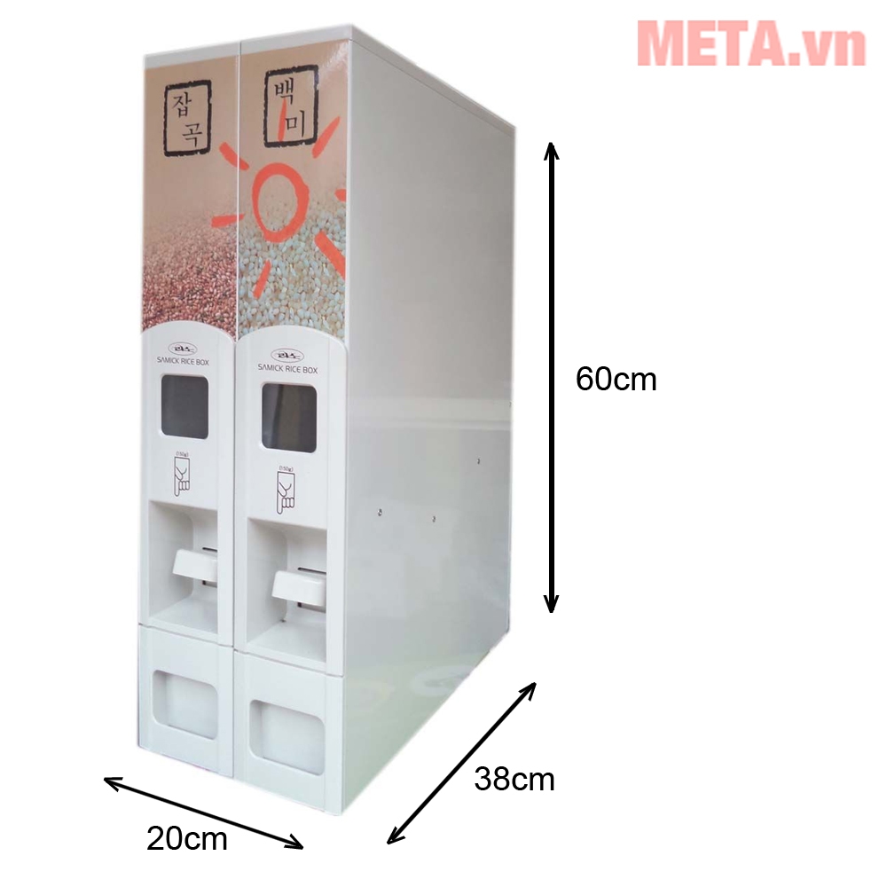 Thùng đựng gạo 20kg