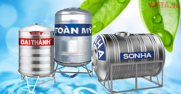 Bồn nước inox 1000L  có nhiều kiểu dáng và mức giá khác nhau.