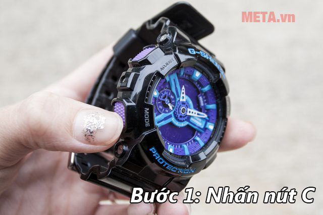 Nút C Hướng dẫn sử dụng và chỉnh các tính năng trên đồng hồ G - Shock