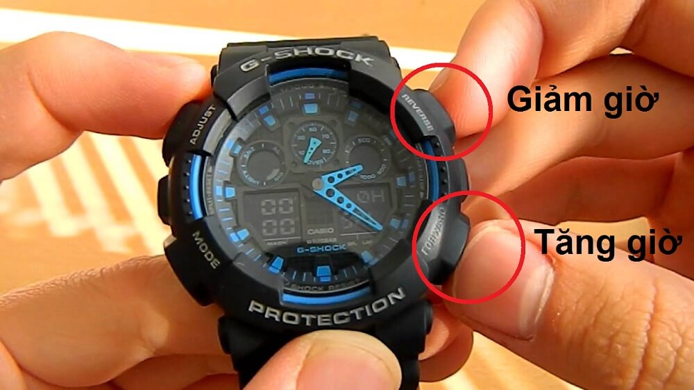 Cách chỉnh giờ đồng hồ G Shock