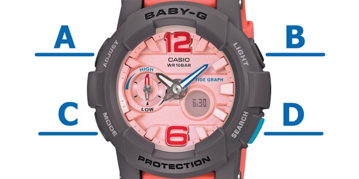 Cách chỉnh giờ đồng hồ G Shock