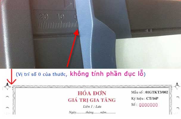Thước định vị giấy trên máy in kim Epson LQ 310