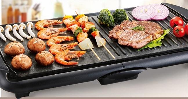 Phần rãnh chứa dầu mỡ thừa sẽ giúp giảm chất béo trong đồ ăn