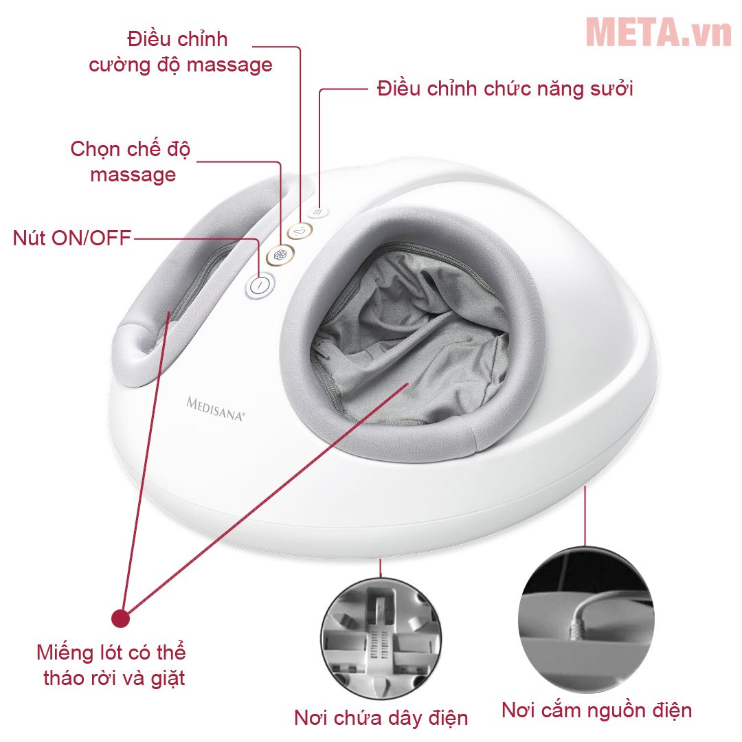 Hướng dẫn sử dụng máy massage chân Medisana FM888