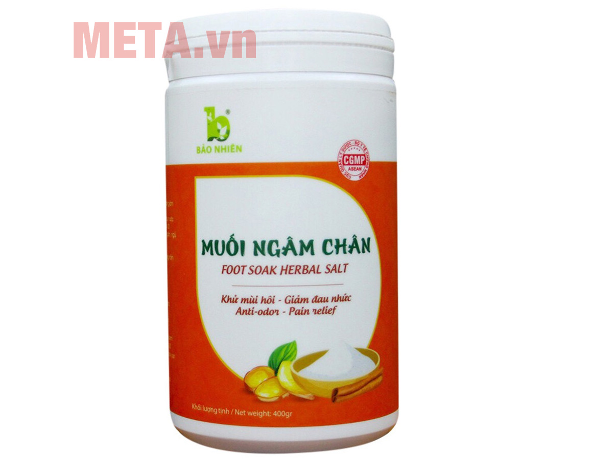Bộ 2 hộp muối ngâm chân Bảo Nhiên (400g x 2 hộp)