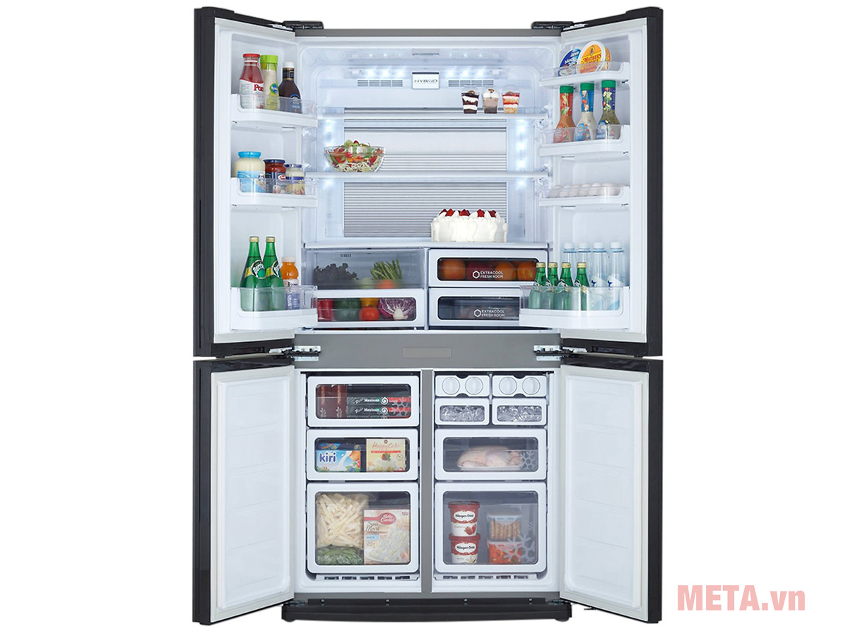 So sánh tủ lạnh Sharp 630 và 631 về thiết kế