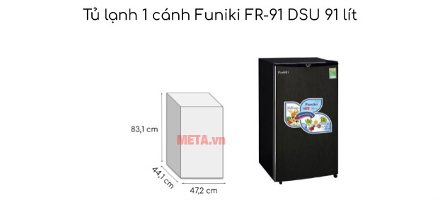 Tủ lạnh 1 cánh Funiki FR-91 DSU 91 lít