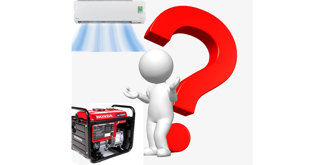 Máy phát điện có chạy được điều hòa không?