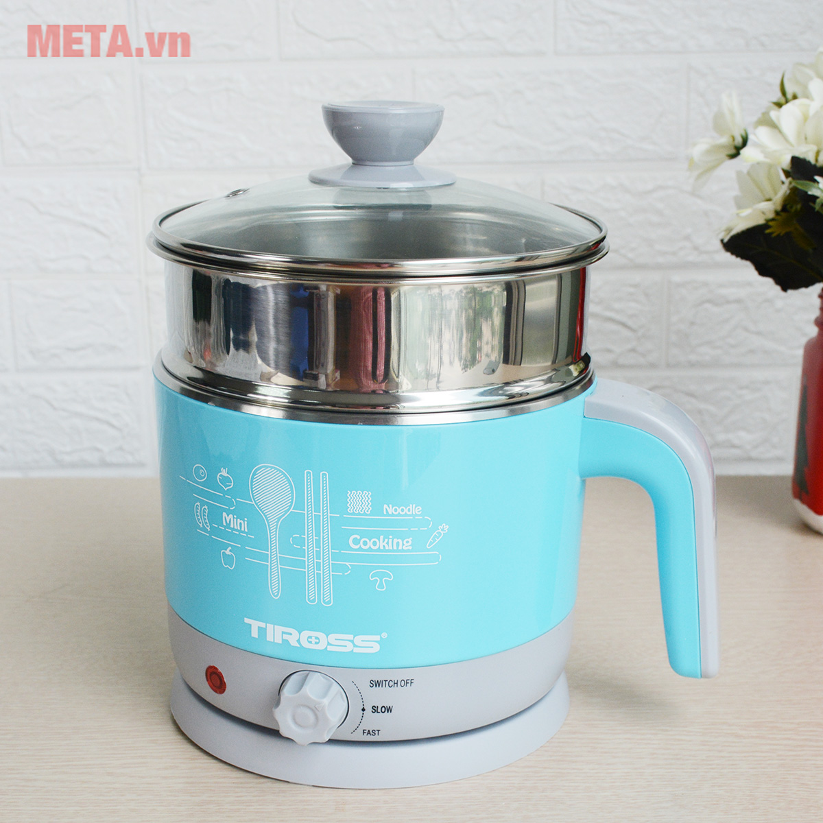 Ca đun nước siêu tốc mini Tiross TS1366
