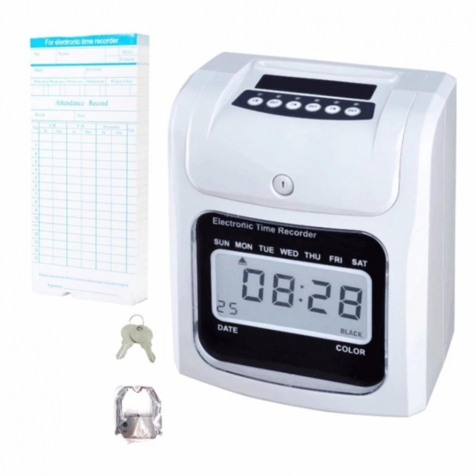 cài đặt máy chấm công thẻ giấy 