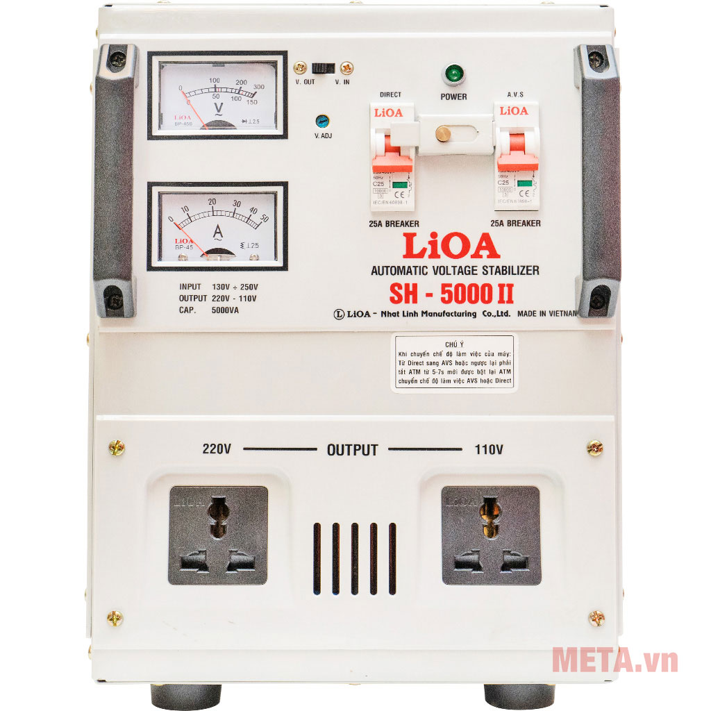 Ổn áp 1 pha Lioa 5KVA SH 5000