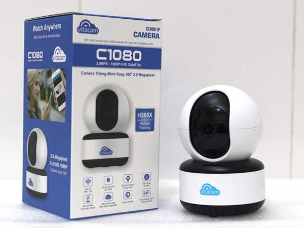 Camera wifi Vitacam C1080 - 2.0Mpx Full HD 1080 chuẩn H265X Camera wifi Vitacam C1080 - 2.0Mpx Full HD 1080 chuẩn H265X