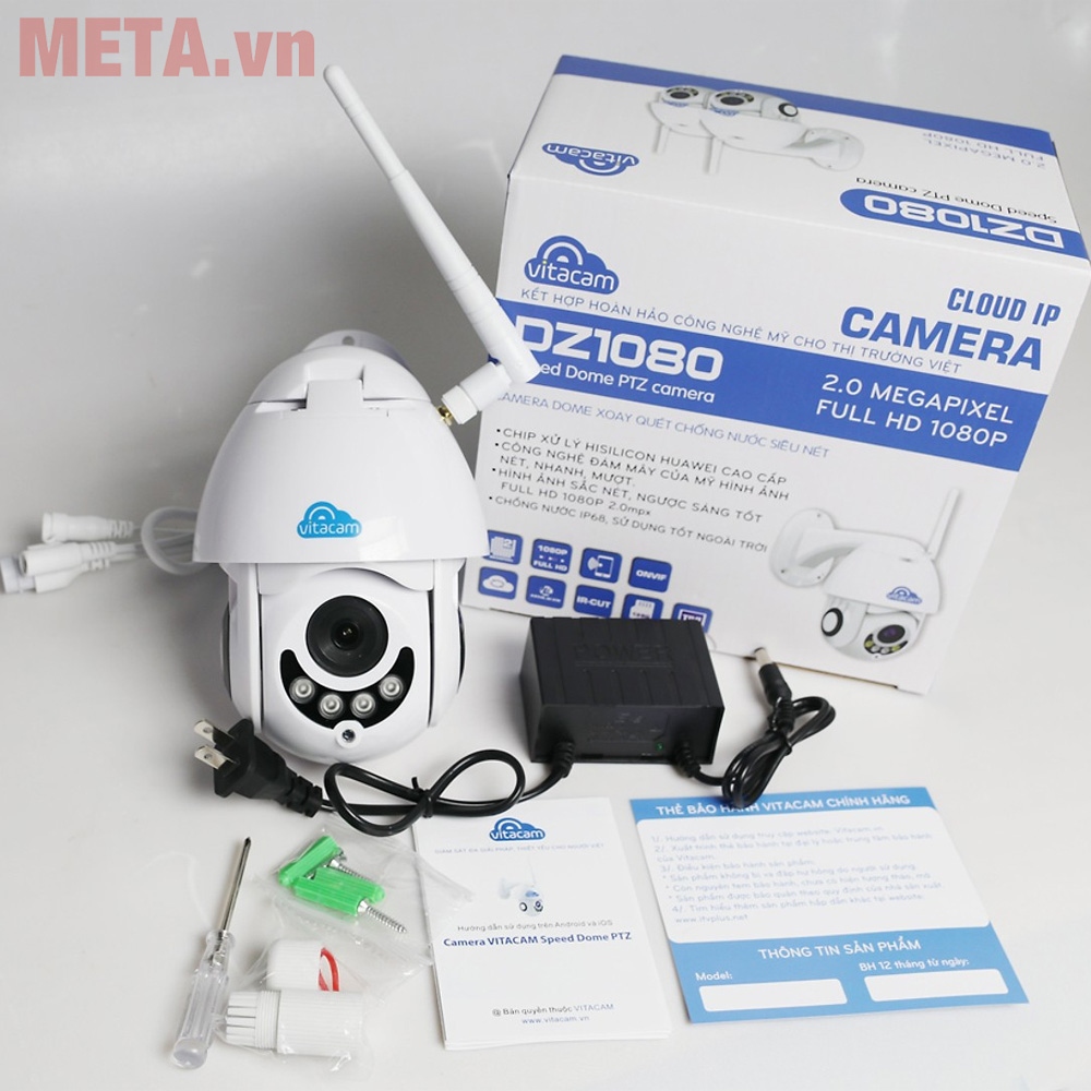 Camera ngoài trời Vitacam Dz1080 xoay 350 độ