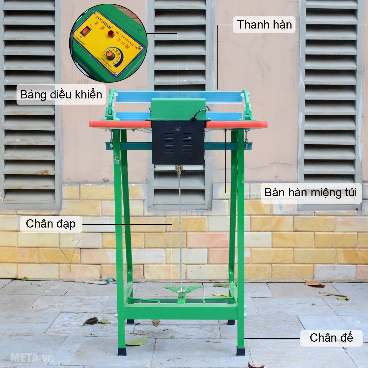 Cấu tạo máy hàn miệng túi Tân Thanh