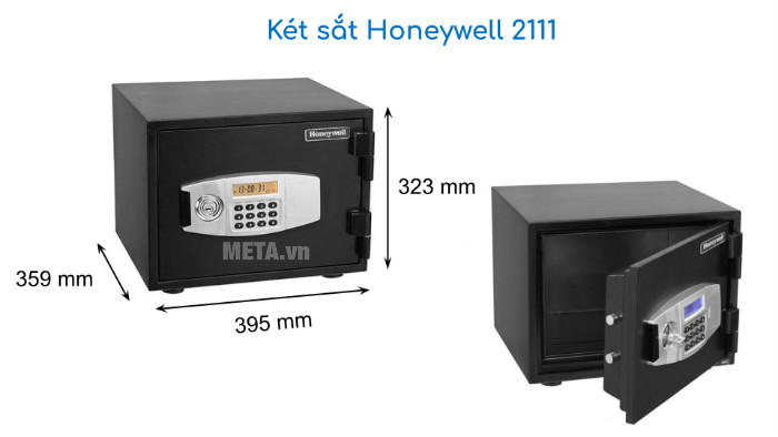 Kích thước Két sắt mini Honeywell 2111