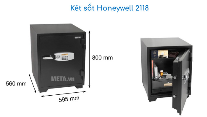 Kích thước Két sắt cỡ siêu lớn Honeywell 2118