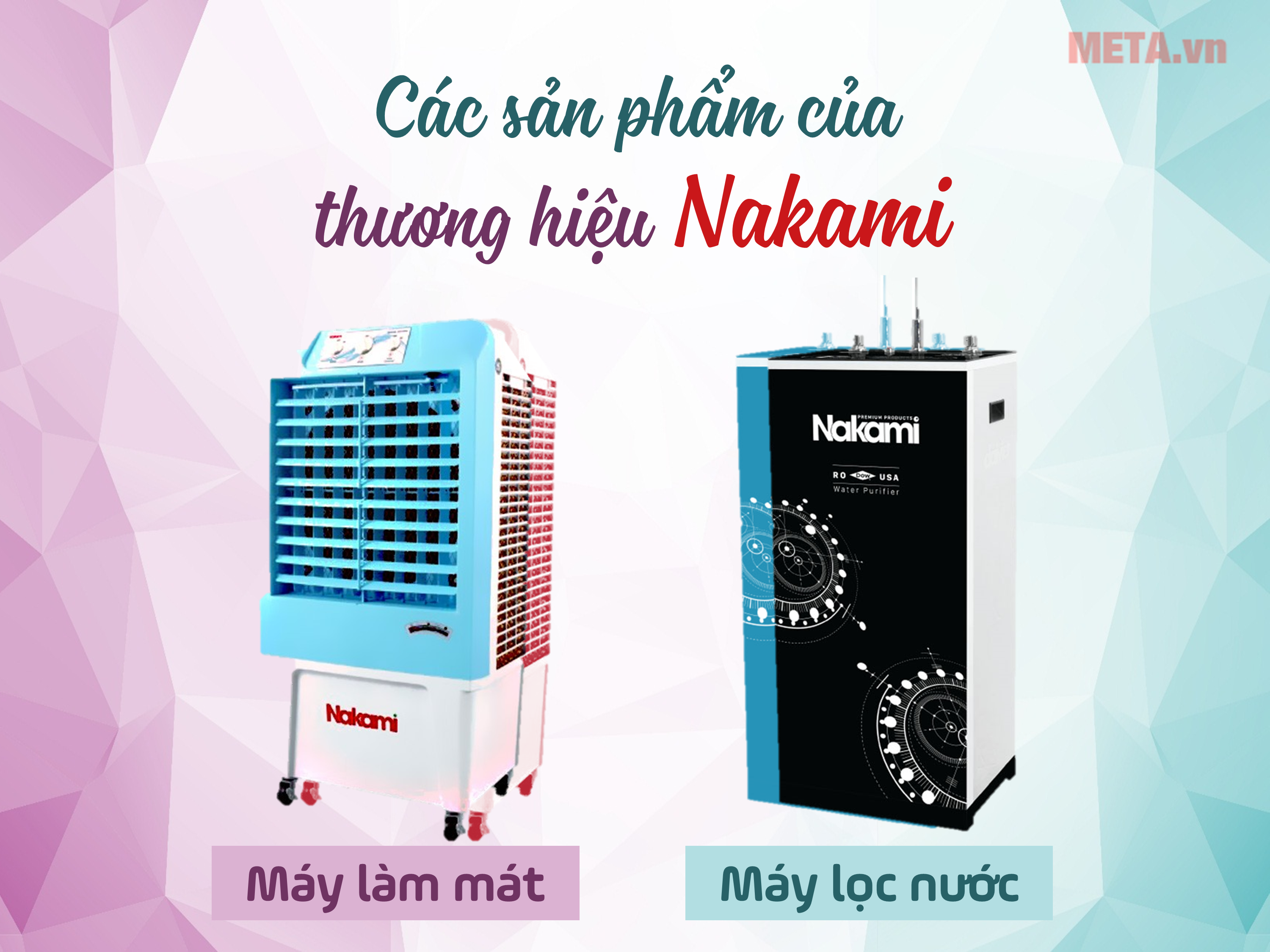 Các loại sản phẩm của thương hiệu Nakami