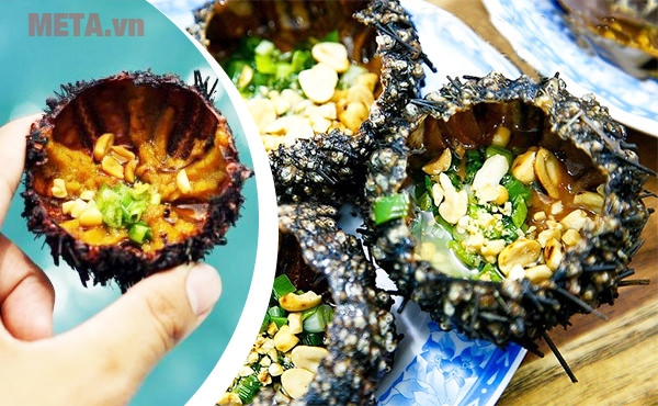 Cầu gai nướng mỡ hành bằng bếp nướng điện