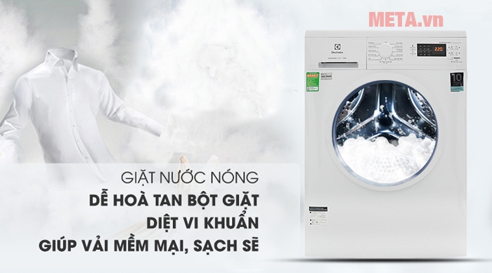 Ưu điểm khi giặt bằng nước nóng