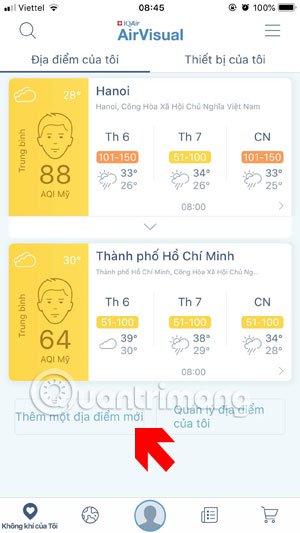 cách đo chỉ số ô nhiễm không khí ở hà nội, tphcm
