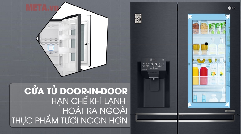 Tủ lạnh LG InstaView Door-in-Door GR-X247MC