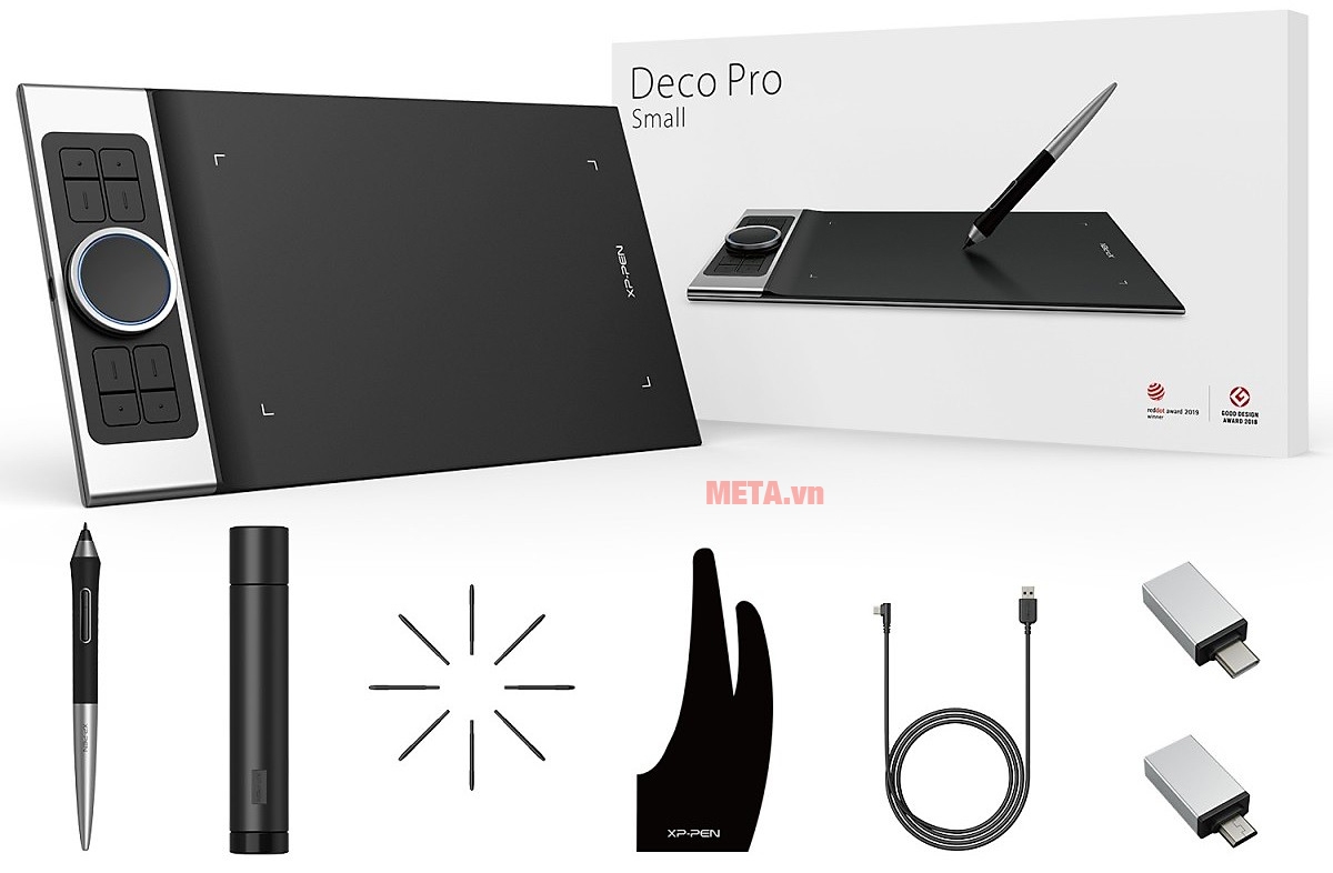 Bộ phụ kiện đi kèm của bảng vẽ XP-Pen