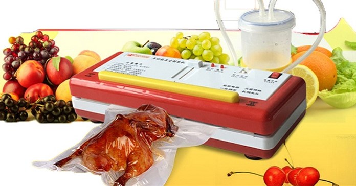 Máy hút chân không có hút được thực phẩm chứa nước, dầu mỡ?