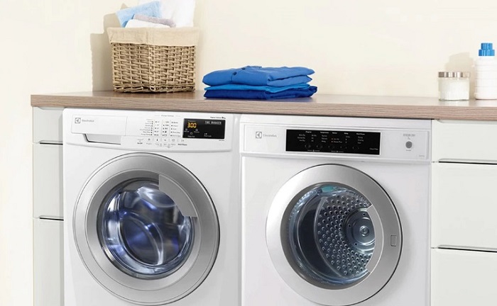 Máy sấy quần áo Electrolux có thể lắp đặt tại nhiều vị trí khác nhau.