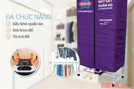 Hướng dẫn sử dụng máy sấy quần áo Sunhouse