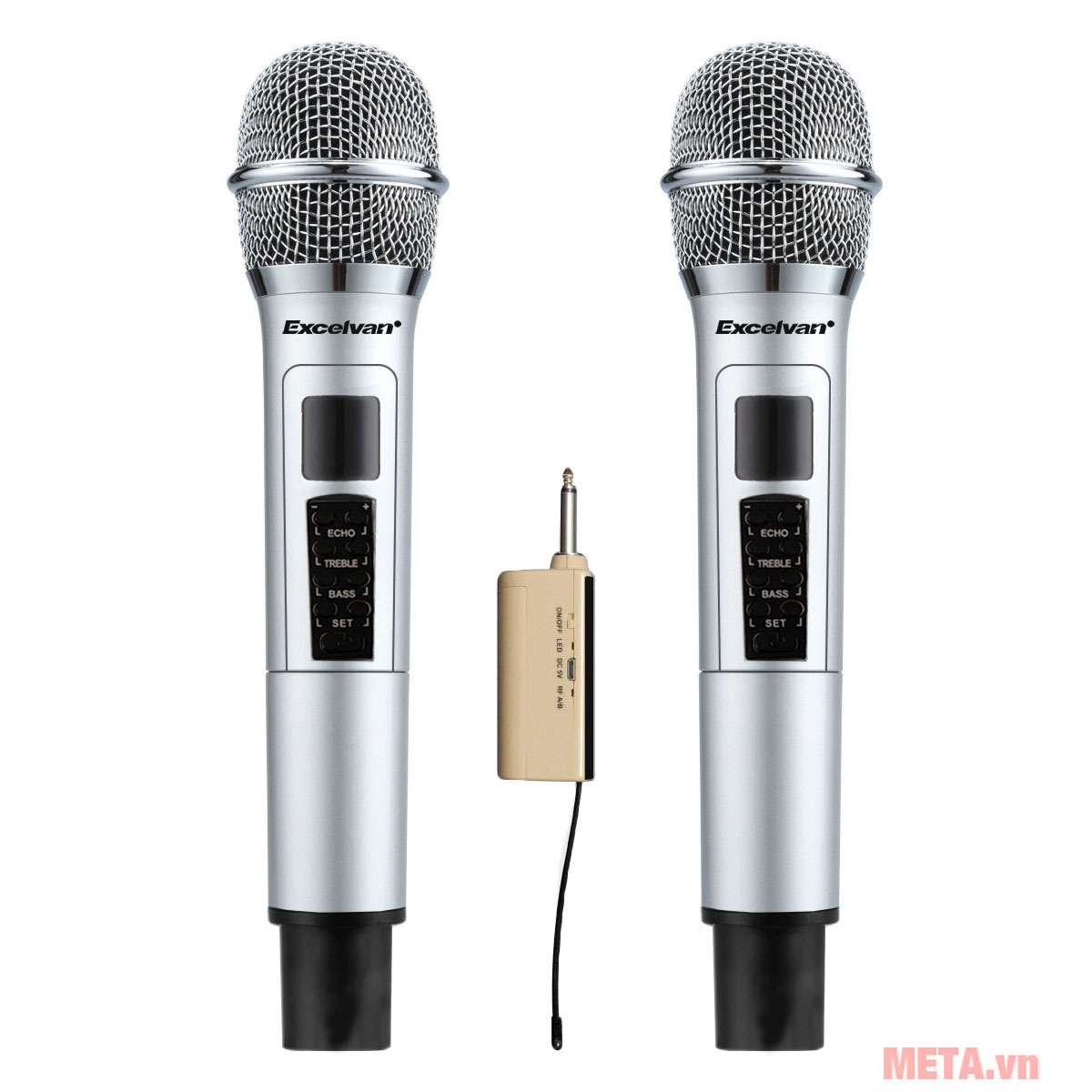 Bộ micro không dây Excelvan K48 (2 mic, VHF)