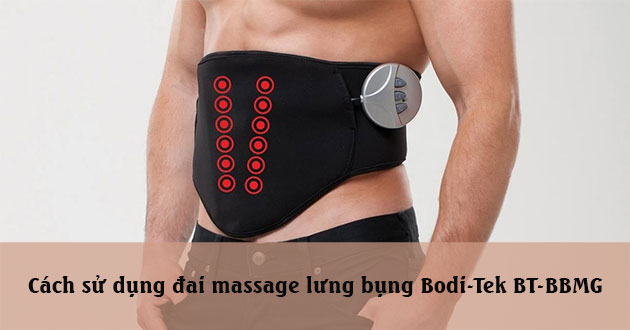 Máy sử dụng công nghệ độc quyền EMS Hướng dẫn sử dụng máy massage