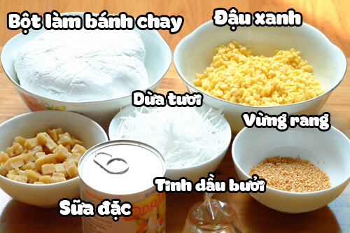 Nguyên liệu làm bánh chay