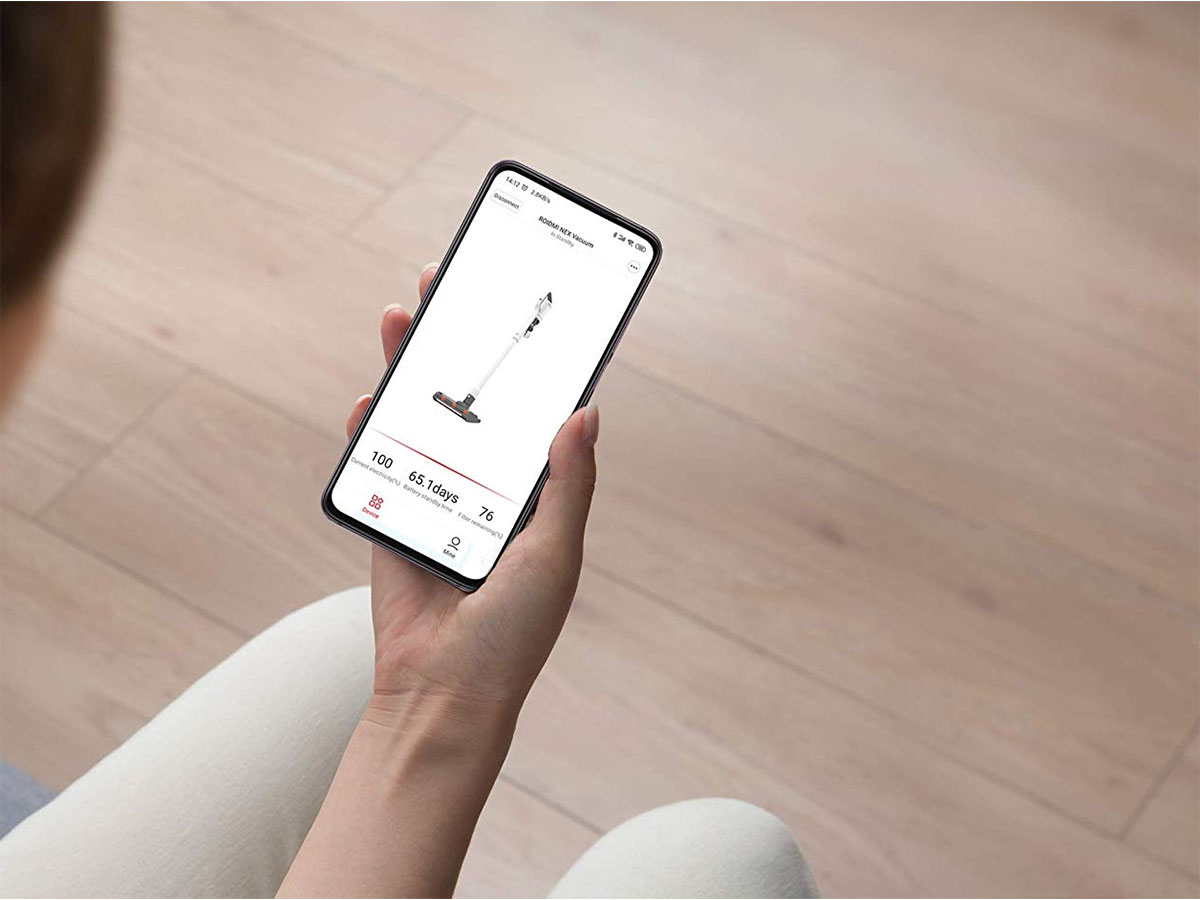 máy hút bụi cầm tay xiaomi có thể quản lý thông minh trên điện thoại