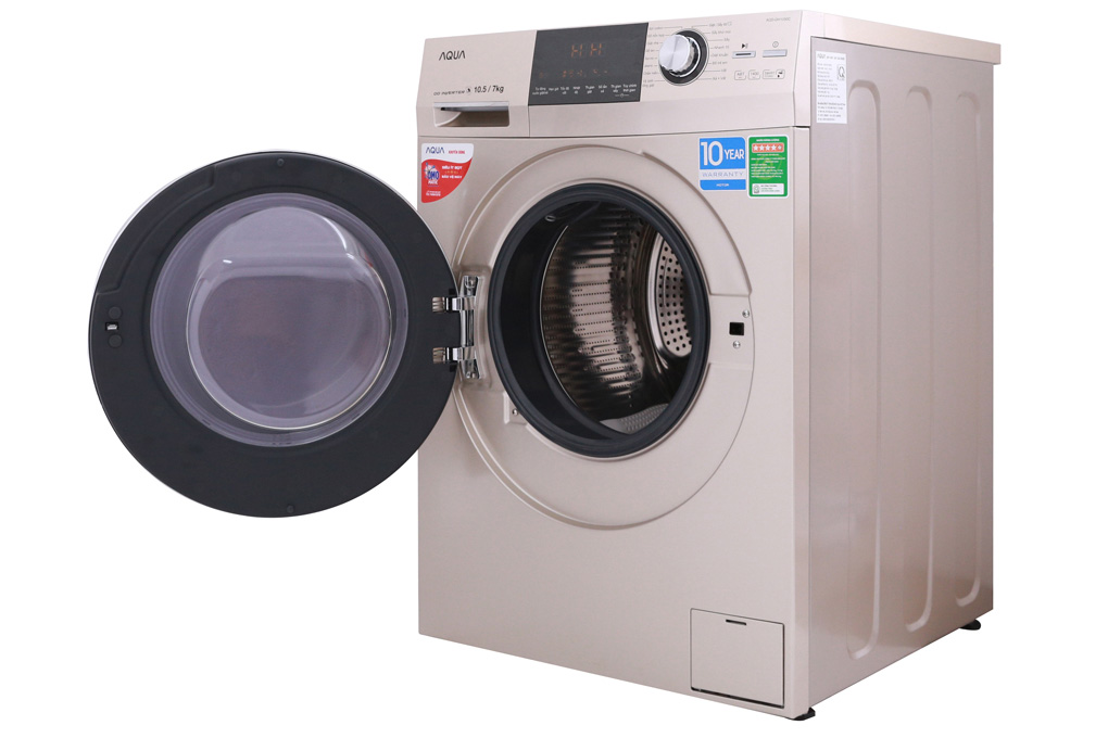 Máy giặt sấy Aqua Inverter 10,5 kg AQD-DH1050C