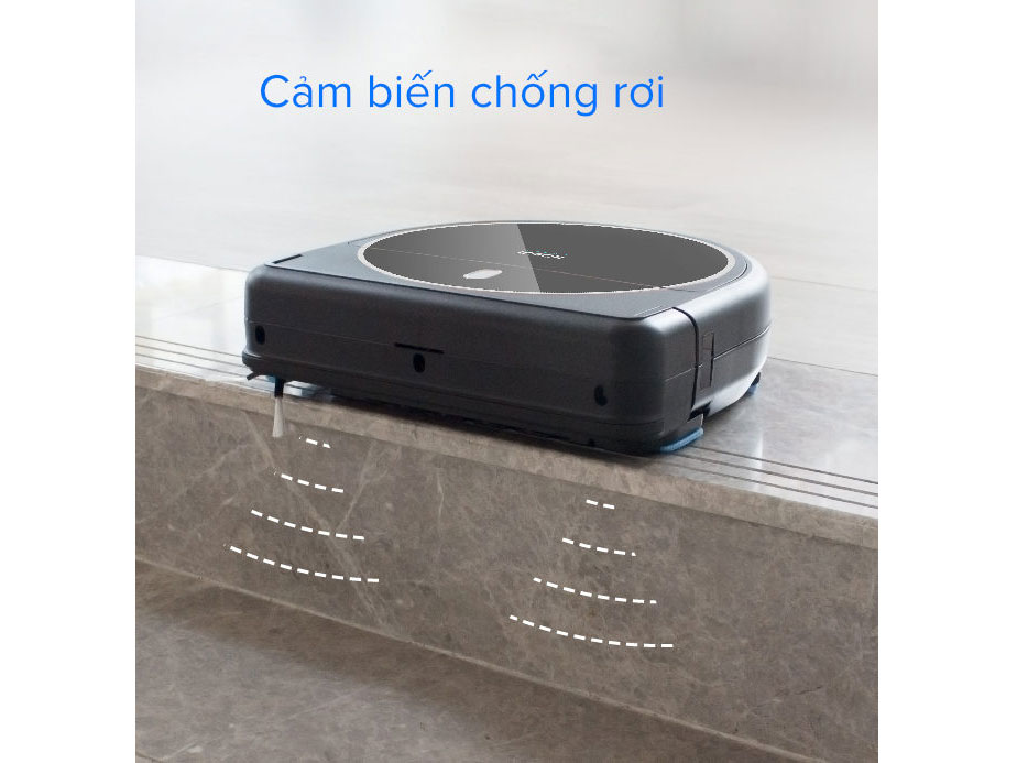 Cảm biến chống rơi giúp Hobot Legee 688 phát hiện những khu vực có khả năng rơi