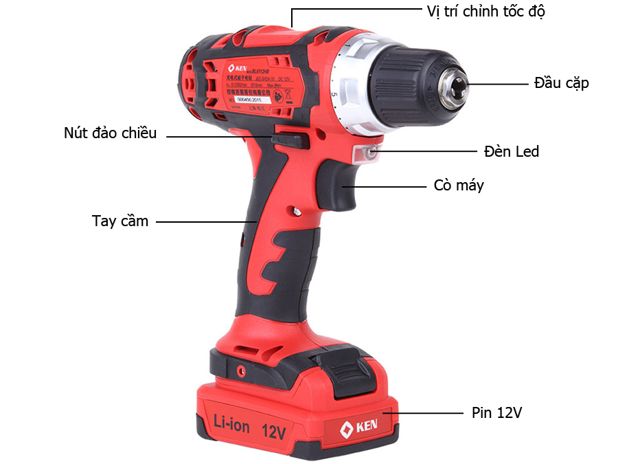 Máy khoan pin Ken BL6212HB