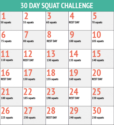 Bài tập squat 30 ngày với tạ đơn