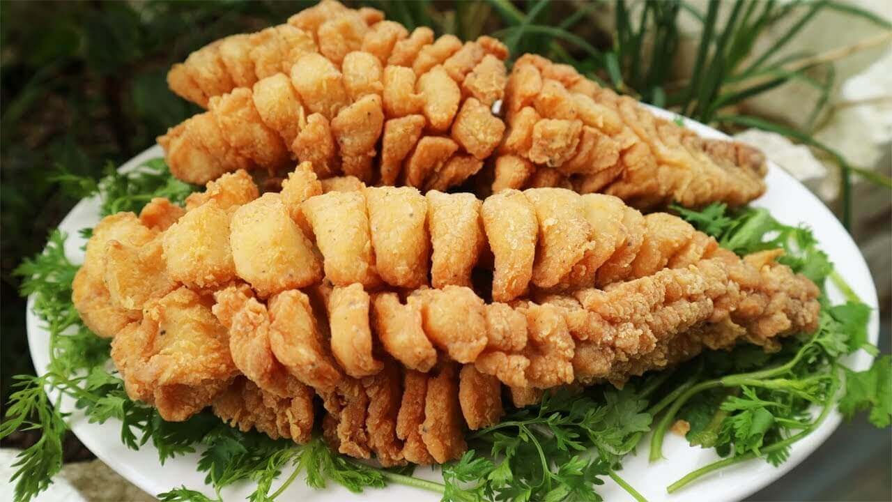 Cá chiên bằng nồi chiên không dầu