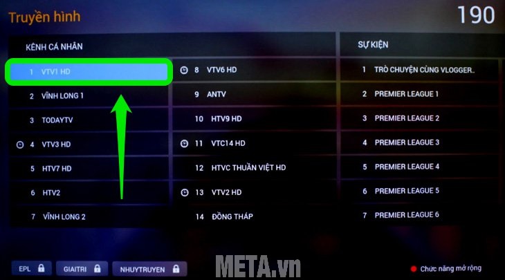 cách sử dụng ứng dụng FPT play để xem phim, truyền hình trên tivi Sony