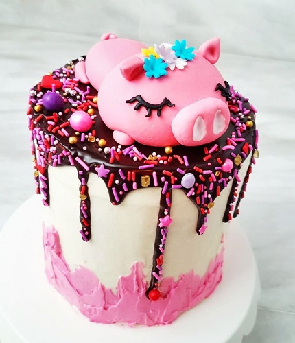Các mẫu bánh sinh nhật hình con lợn ngộ nghĩnh dễ thương nhất