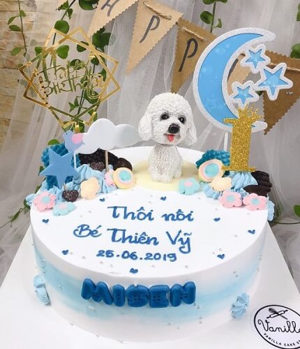bánh sinh nhật tặng bé tuổi tuất - tuổi chó 651