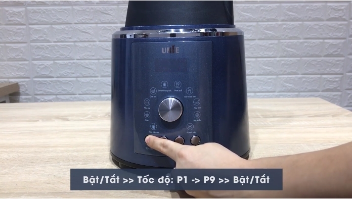 Hướng dẫn thay đổi tốc độ của máy làm sữa hạt UNIE V1