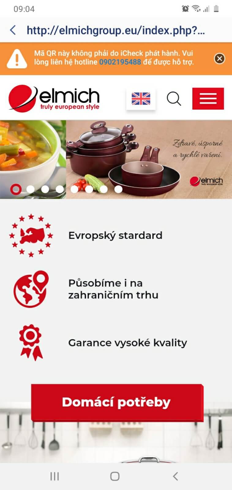 Quét mã QR code sản phẩm