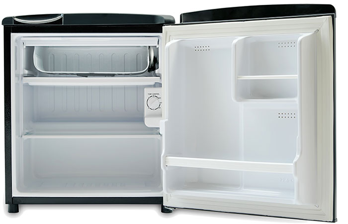 Tủ lạnh mini AQUA 50 Lít AQR-D59FA (BS) có khay chắc chắn