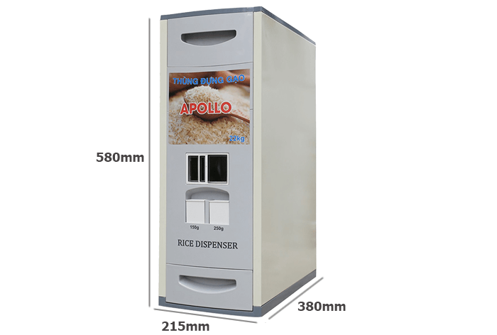 Thùng gạo thông minh Apollo 22kg (NV-22)
