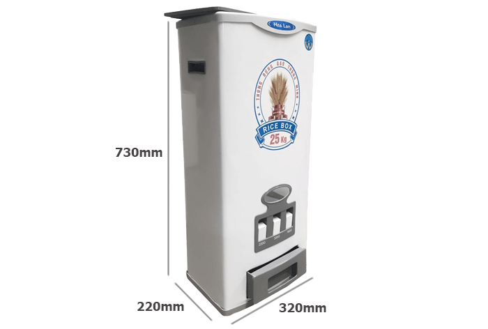Thùng gạo thông minh Hoa Lan HL-25 (25 kg)