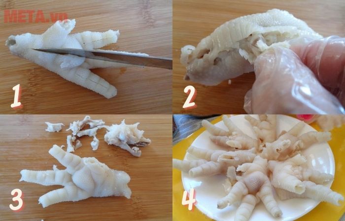 Cách rút xương chân gà & 3 món ngon với chân gà rút xương